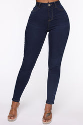 Oooh Girl High Rise Ankle Jeans - Rinse Ins Street
